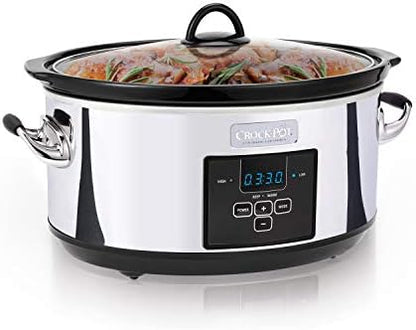 7 Quart Programmable Slow Cooker – Polished Platinum - Curated Catalog E4