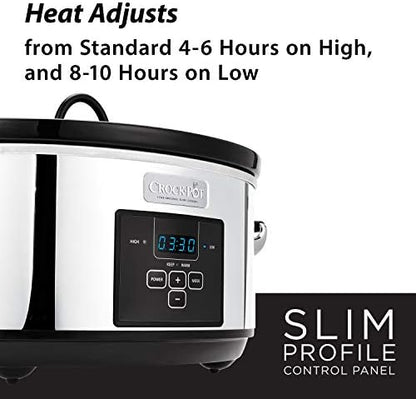 7 Quart Programmable Slow Cooker – Polished Platinum - Curated Catalog E4
