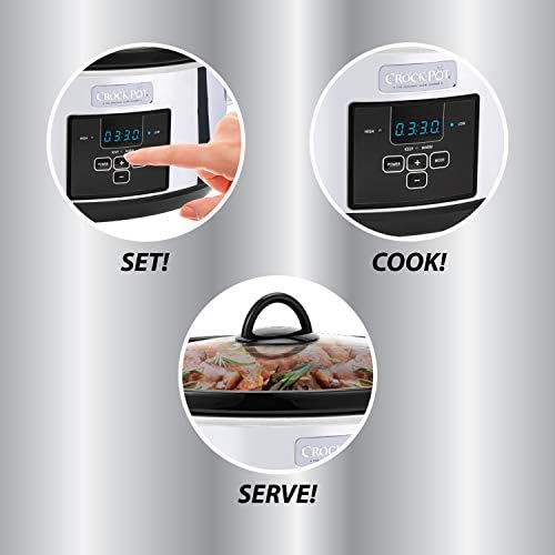 7 Quart Programmable Slow Cooker – Polished Platinum - Curated Catalog E4