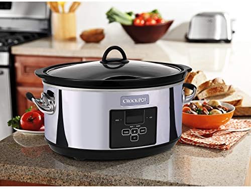 7 Quart Programmable Slow Cooker – Polished Platinum - Curated Catalog E4