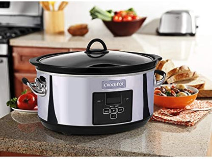 7 Quart Programmable Slow Cooker – Polished Platinum - Curated Catalog E4